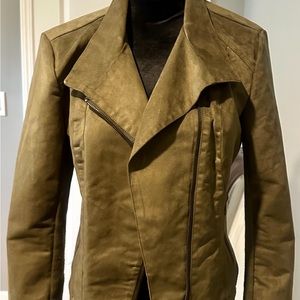 Faux suede Olive jacket